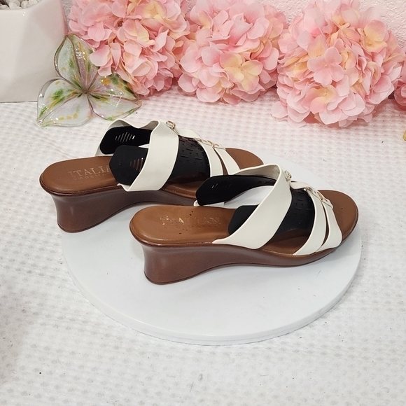 ITALIAN SHOEMAKERS Women's Clover Wedge Sandal Size 7 - Picture 5 of 9